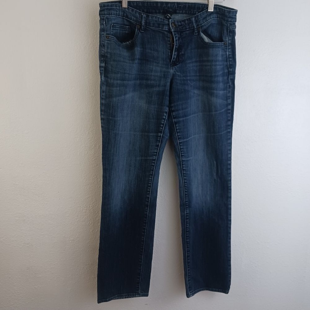 Gap premium straight blue jeans size 14/32r